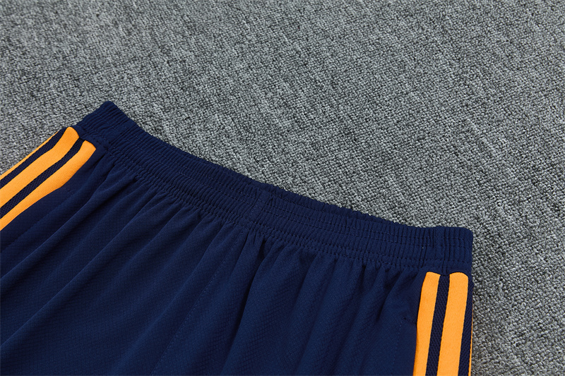 26/27 Real Madrid Royal Blue and Yellow Short Sleeve Tracksuits