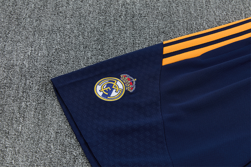 26/27 Real Madrid Royal Blue and Yellow Short Sleeve Tracksuits
