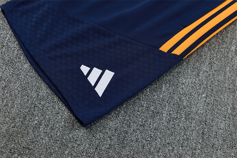 26/27 Real Madrid Royal Blue and Yellow Short Sleeve Tracksuits