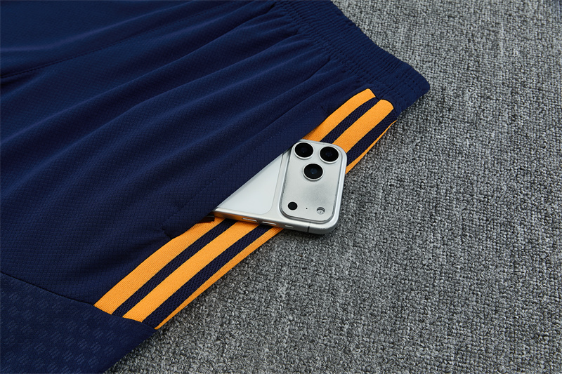 26/27 Real Madrid Royal Blue and Yellow Short Sleeve Tracksuits