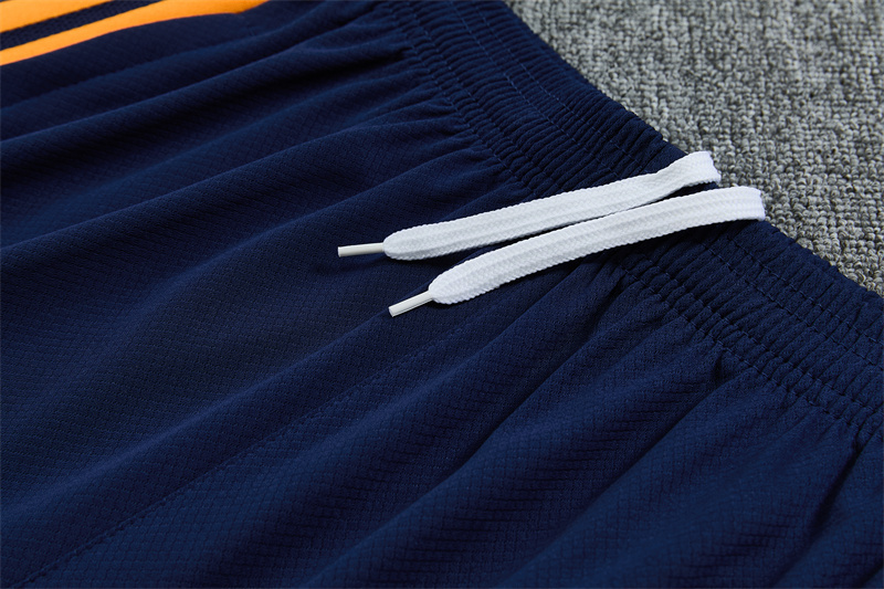26/27 Real Madrid Royal Blue and Yellow Short Sleeve Tracksuits