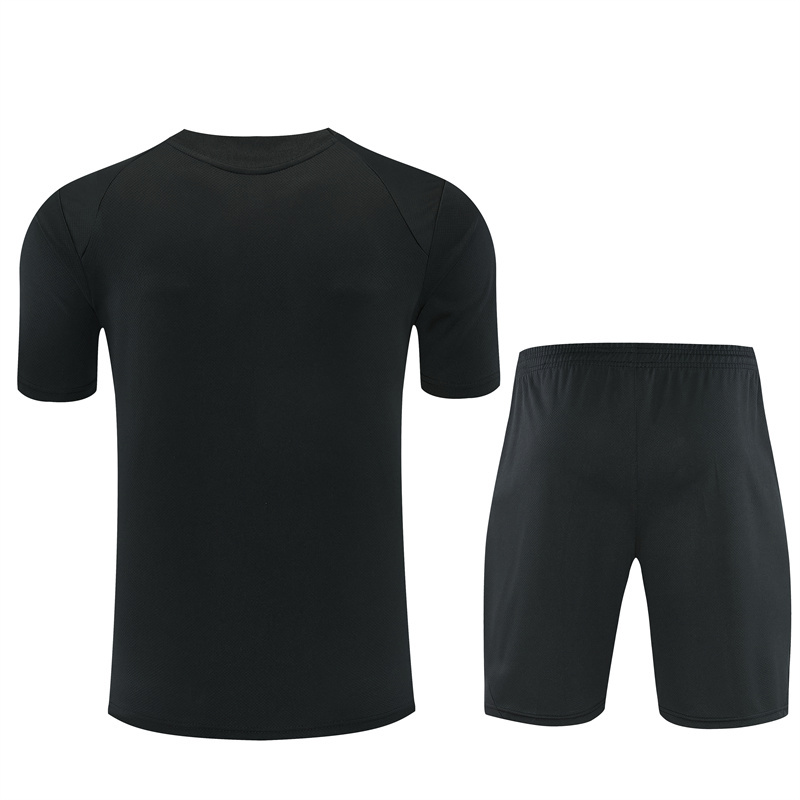 26/27 AC Milan Black Short Sleeve Tracksuits AC
