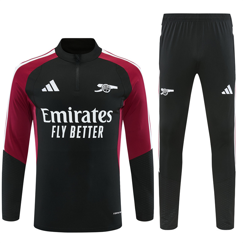26/27 Arsenal Black and Maroon Tracksuits