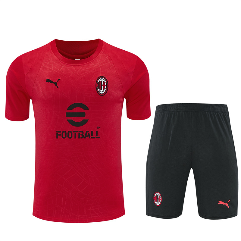 26/27 AC Milan Red Short Sleeve Tracksuits