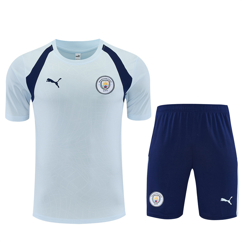 26/27 Manchester City Light Blue Short Sleeve Tracksuits