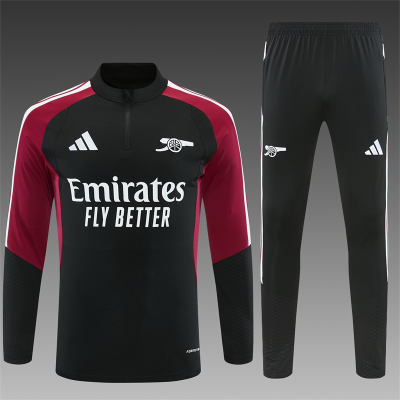 26/27 Arsenal Black and Maroon Tracksuits