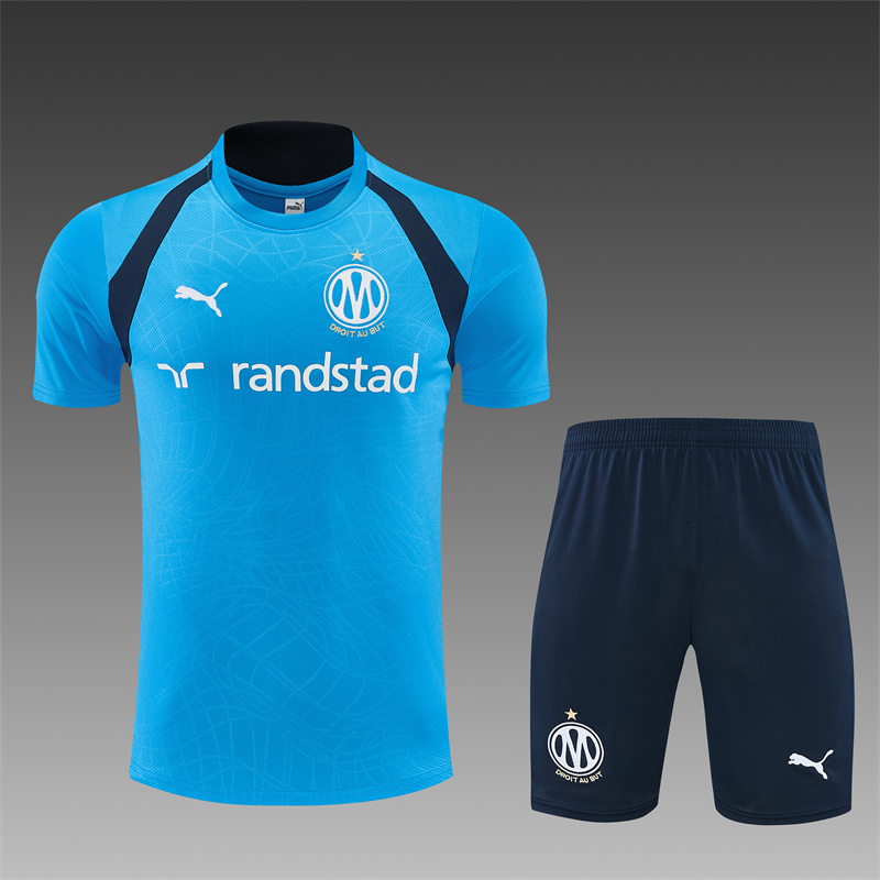 26/27 Marseille Light Blue Short Sleeve Tracksuits