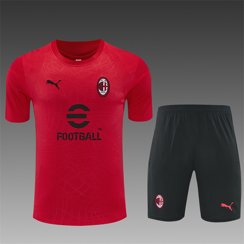 26/27 AC Milan Red Short Sleeve Tracksuits