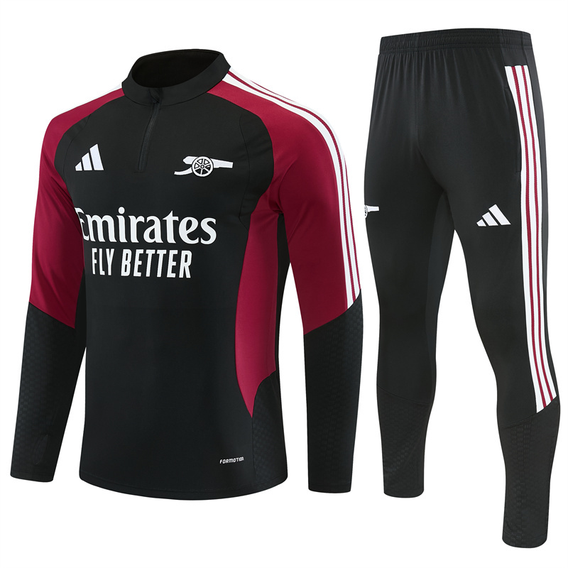 26/27 Arsenal Black and Maroon Tracksuits