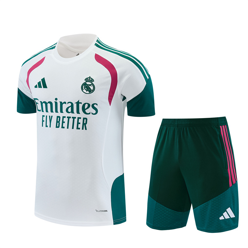 26/27 Real Madrid white Short Sleeve Tracksuits
