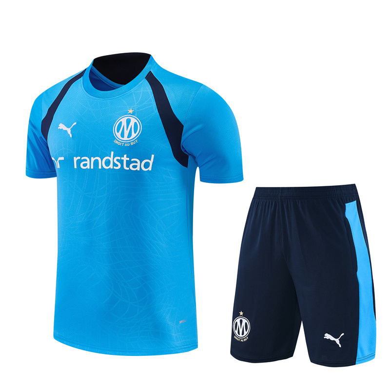 26/27 Marseille Light Blue Short Sleeve Tracksuits