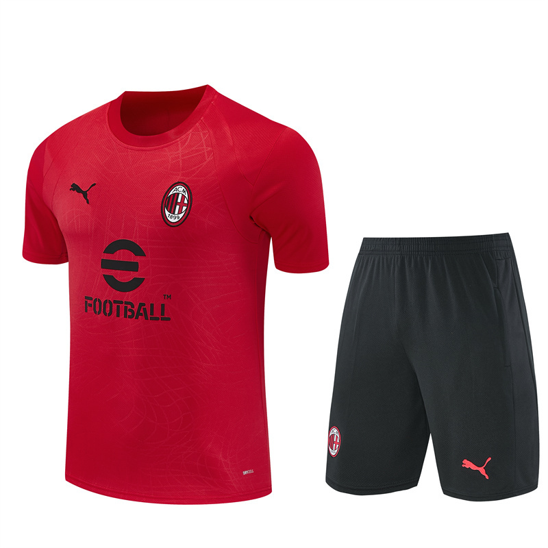 26/27 AC Milan Red Short Sleeve Tracksuits