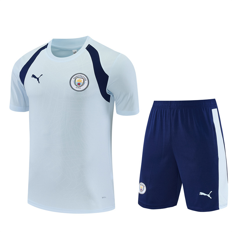 26/27 Manchester City Light Blue Short Sleeve Tracksuits