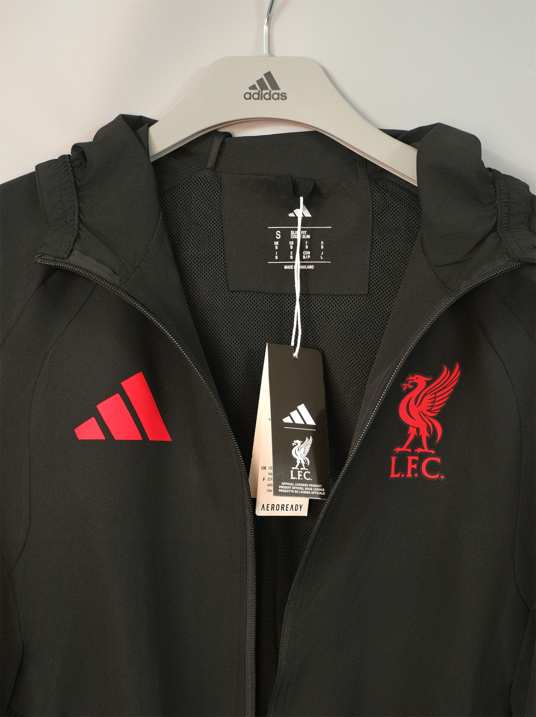 26/27 Liverpool Black Hooded Windbreaker