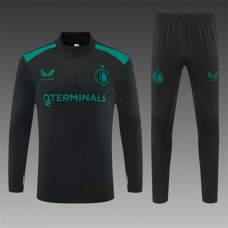 26/27 Feyenoord Black and Green Tracksuits