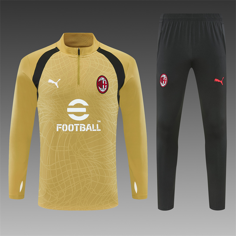 26/27 AC Milan Gold Tracksuits AC