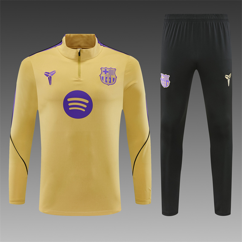 26/27 Barcelona Gold Tracksuits