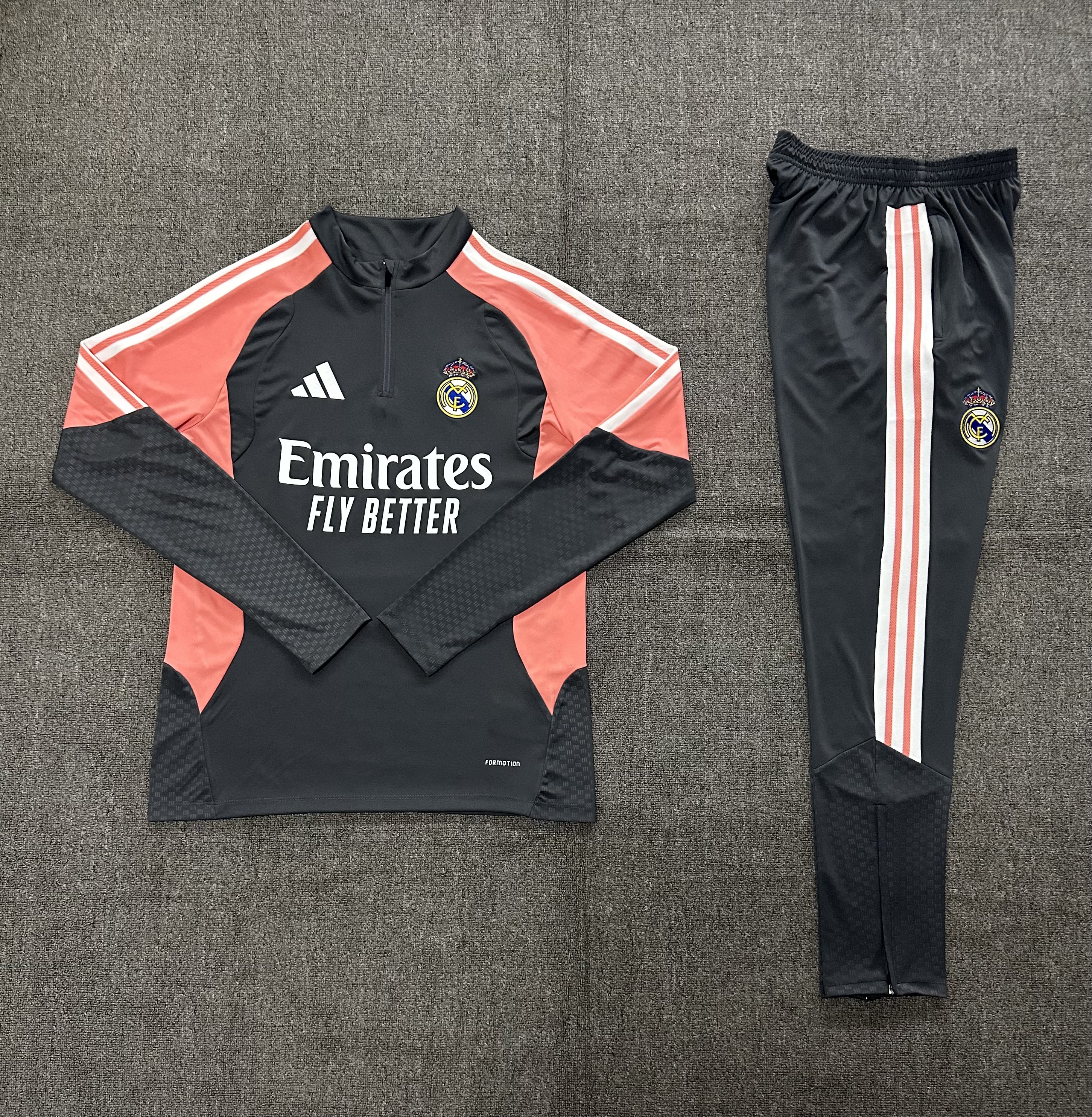 26/27 Real Madrid Dark Grey Tracksuits