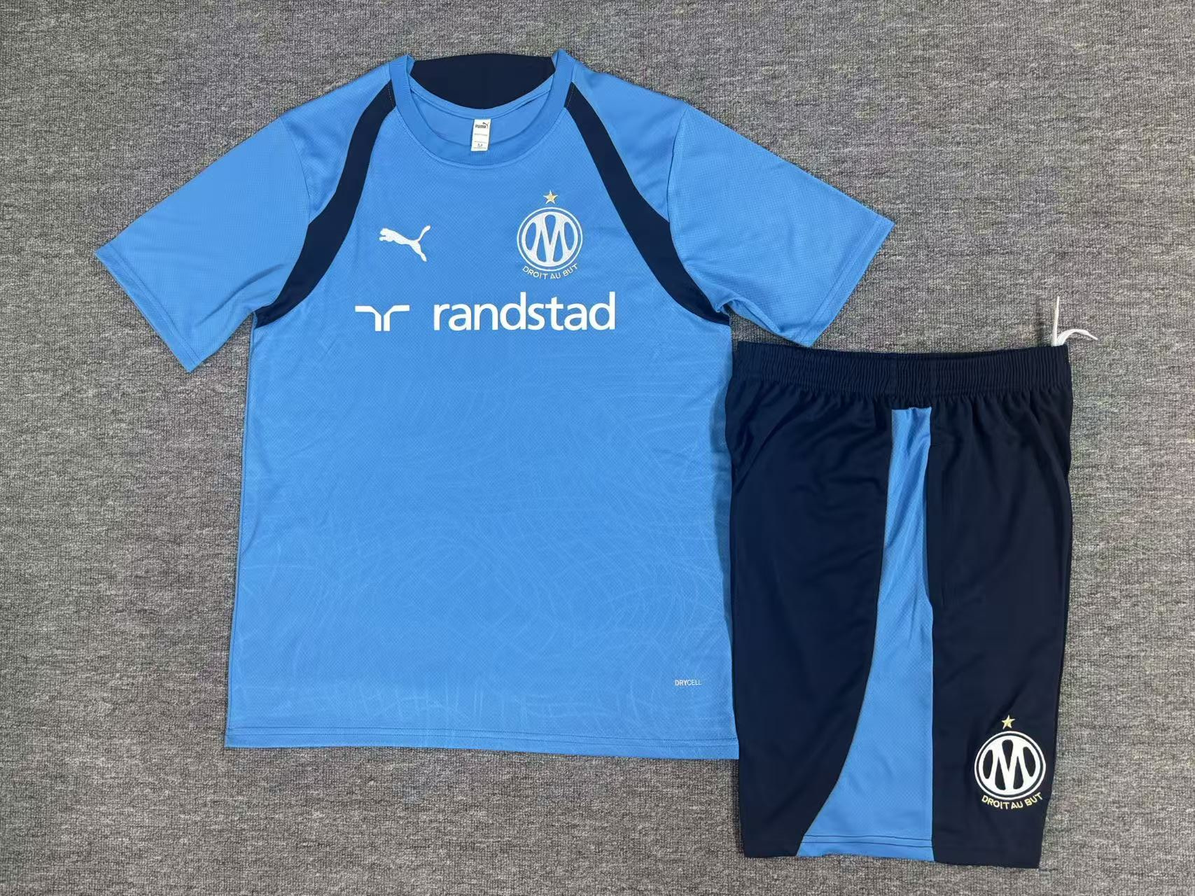 26/27 Marseille Light Blue Short Sleeve Tracksuits