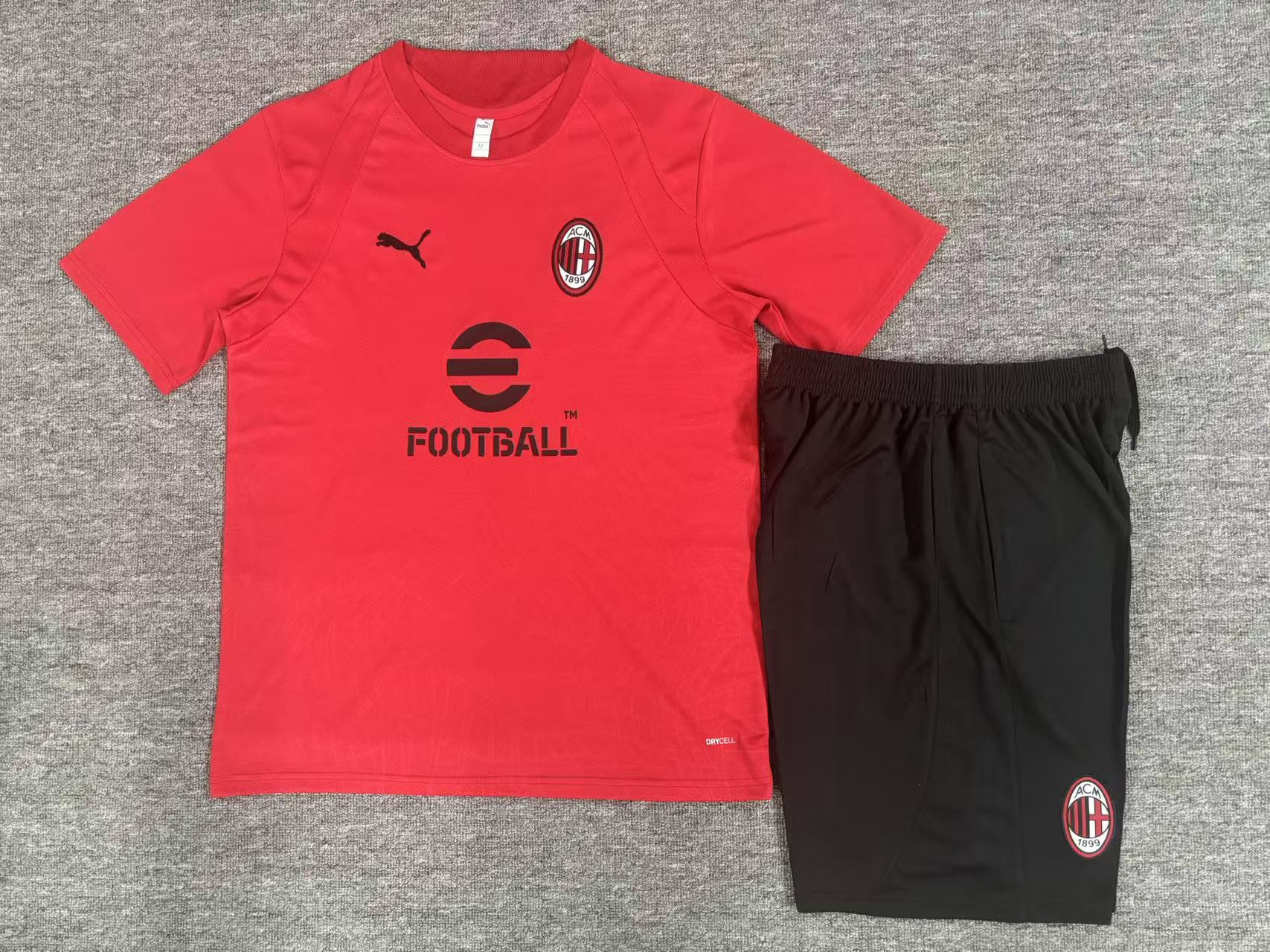 26/27 AC Milan Red Short Sleeve Tracksuits