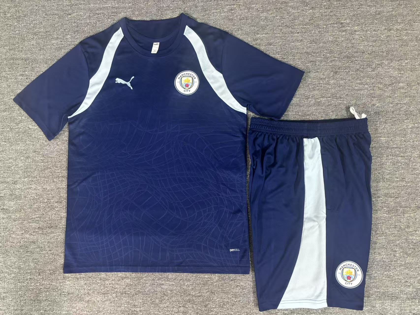 26/27 Manchester City - Royal Blue Short Sleeve Tracksuits