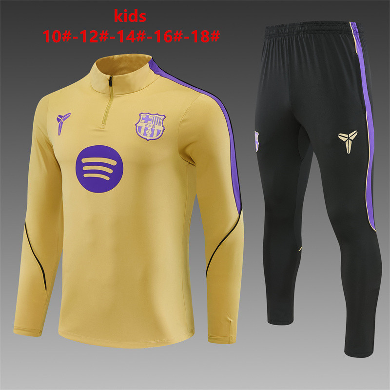 26/27 Barcelona Gold Tracksuits
