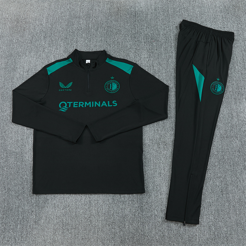 26/27 Feyenoord Black and Green Tracksuits
