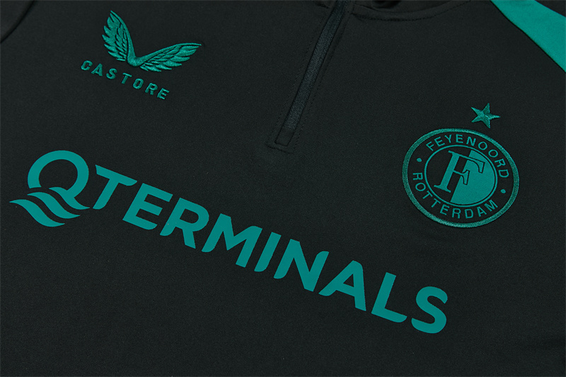 26/27 Feyenoord Black and Green Tracksuits