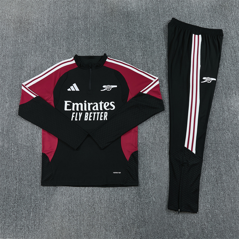 26/27 Arsenal Black and Maroon Tracksuits
