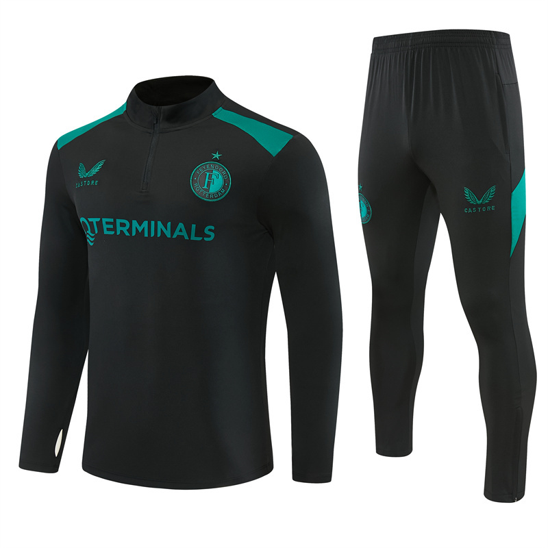 26/27 Feyenoord Black and Green Tracksuits