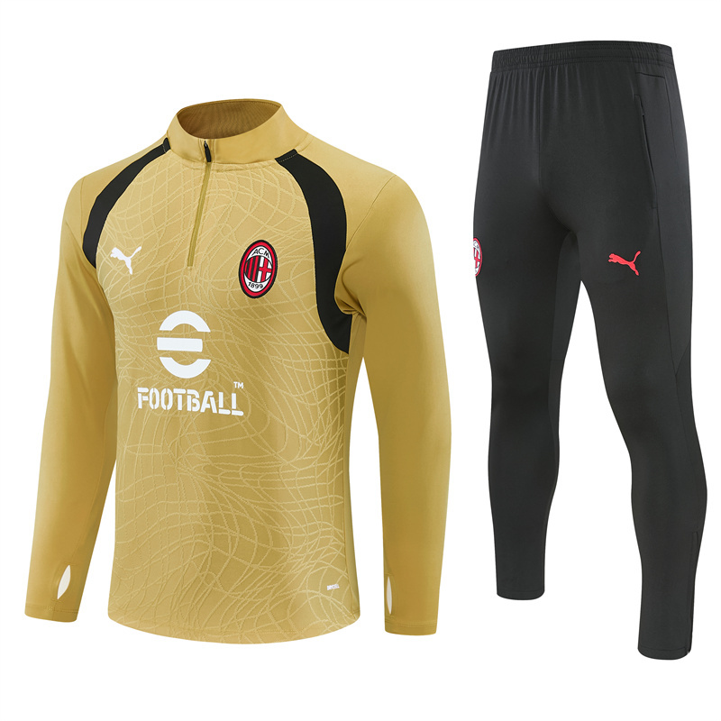 26/27 AC Milan Gold Tracksuits AC
