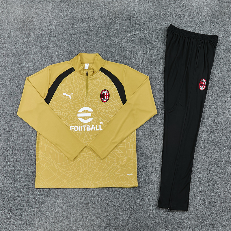 26/27 AC Milan Gold Tracksuits AC