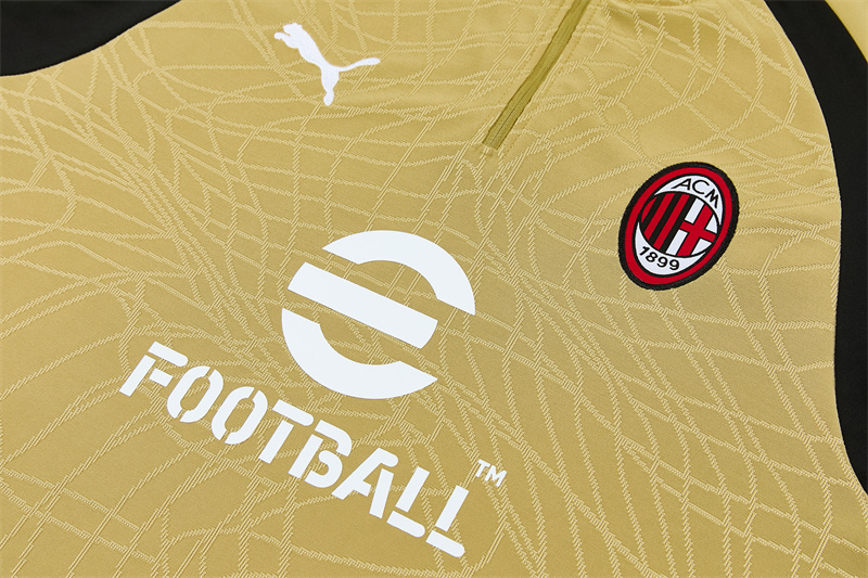26/27 AC Milan Gold Tracksuits AC