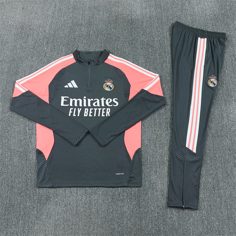 26/27 Real Madrid Dark Grey Tracksuits