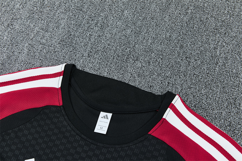 26/27 Arsenal black and maroon short sleeve tracksuits