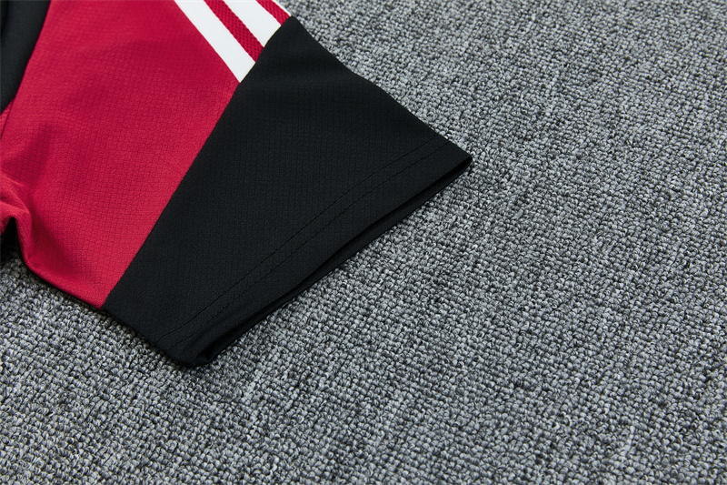 26/27 Arsenal black and maroon short sleeve tracksuits