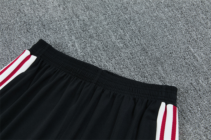 26/27 Arsenal black and maroon short sleeve tracksuits