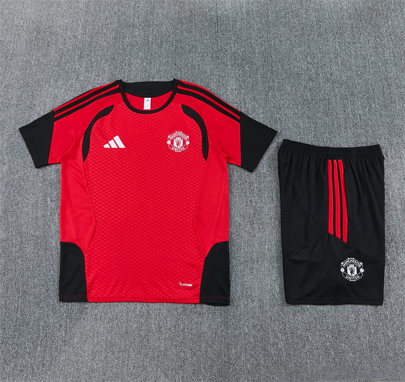 26/27 Manchester United Red Short Sleeve Tracksuits