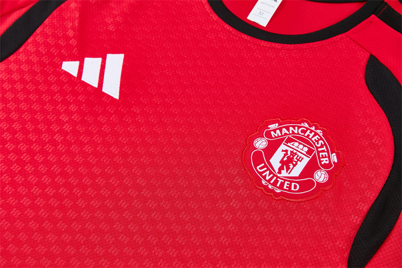 26/27 Manchester United Red Short Sleeve Tracksuits