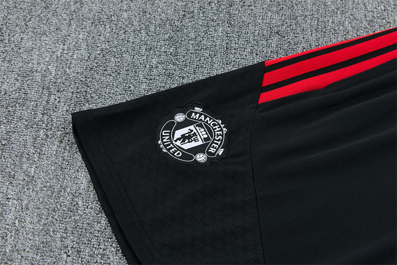 26/27 Manchester United Black Short Sleeve Tracksuits