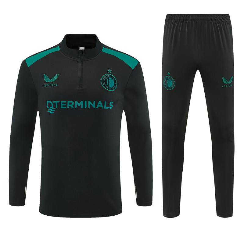 26/27 Feyenoord Black and Green Tracksuits