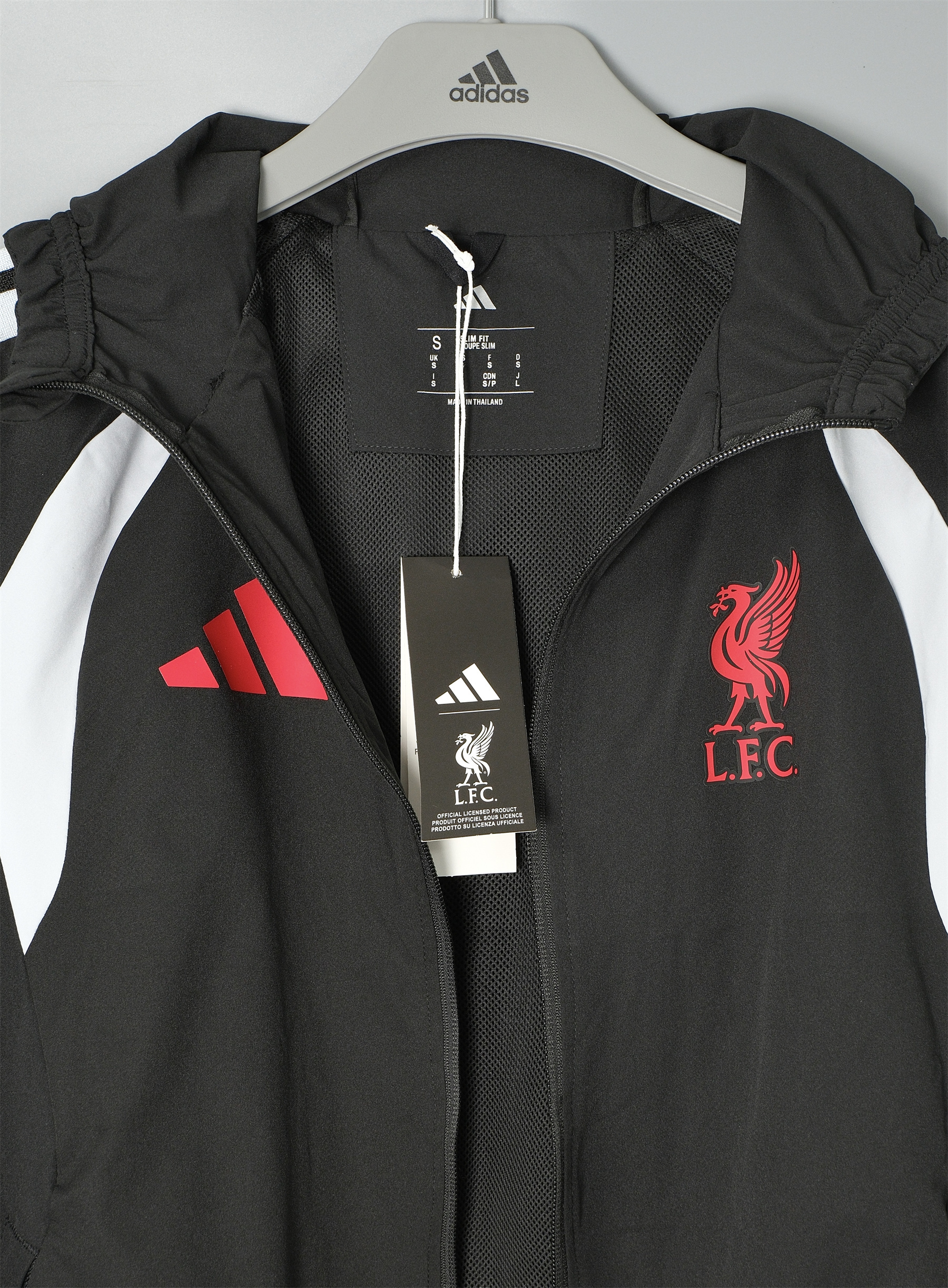 26/27 Liverpool Black Hooded Windbreaker