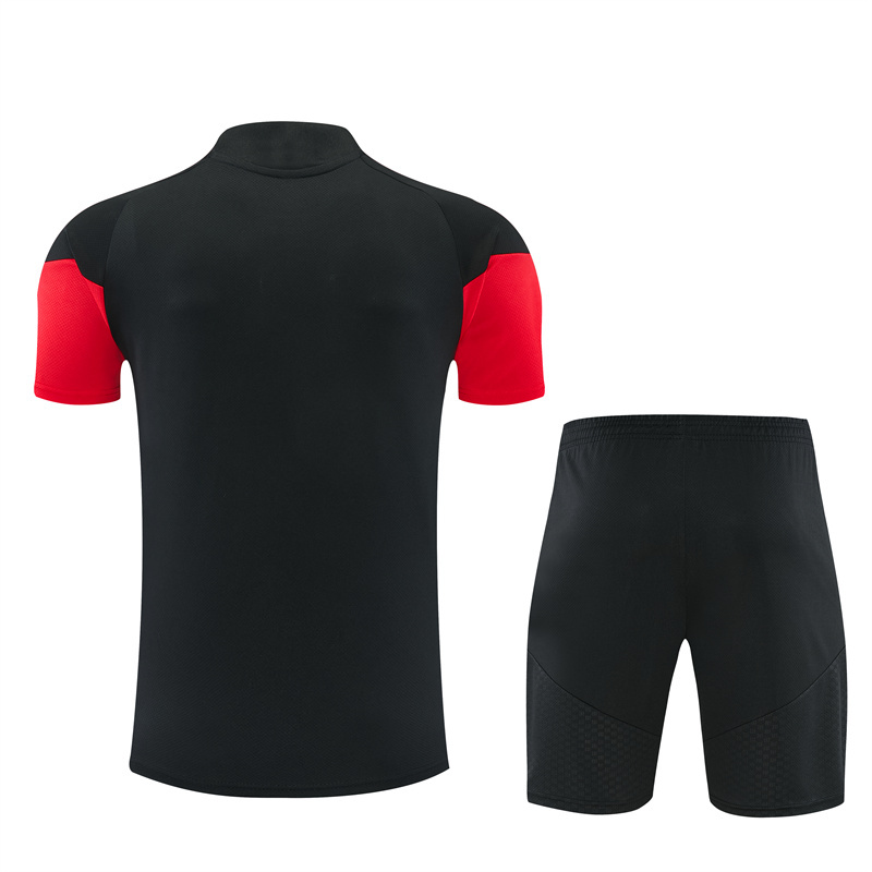 26/27 Manchester United Black Short Sleeve Tracksuits