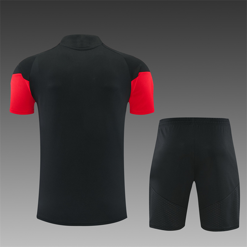 26/27 Manchester United Black Short Sleeve Tracksuits