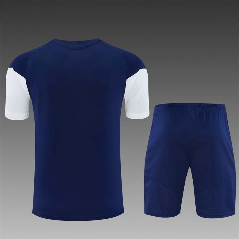 26/27 Real Madrid Royal Blue and Yellow Short Sleeve Tracksuits