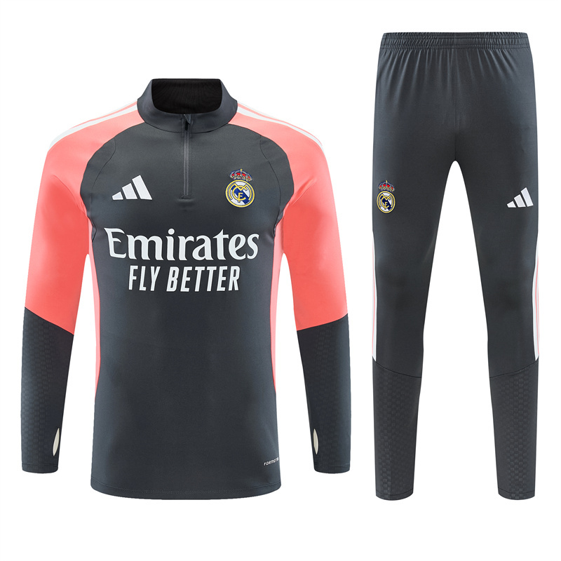 26/27 Real Madrid Dark Grey Tracksuits