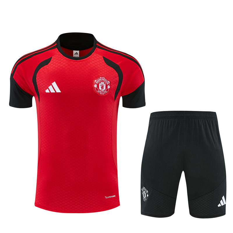 26/27 Manchester United Red Short Sleeve Tracksuits