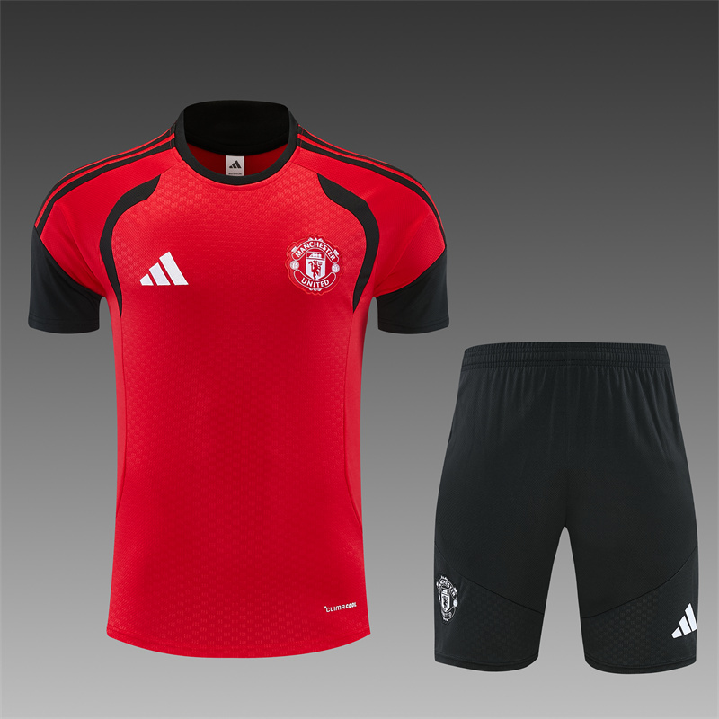 26/27 Manchester United Red Short Sleeve Tracksuits