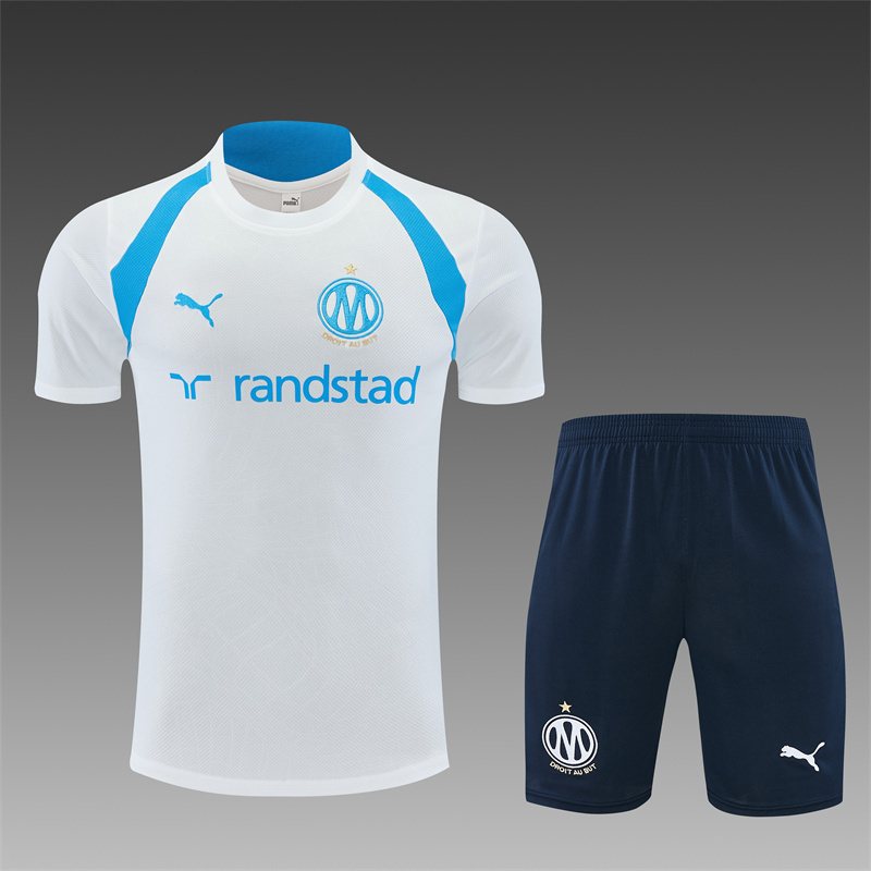 26/27 Marseille White Short Sleeve Tracksuits
