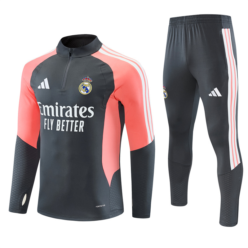 26/27 Real Madrid Dark Grey Tracksuits